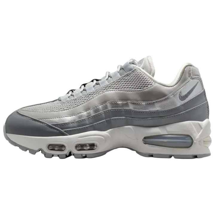Nike Nike Air Max 95 Breathable Running Shoes Unisex Gray Silver