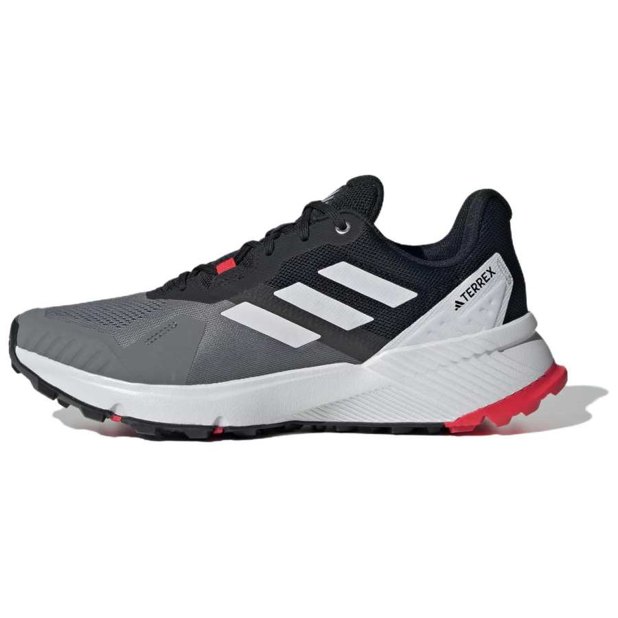 Adidas Adidas Terrex Soulstride Trail Mesh Slip Resistant Abrasion Resistant Low top Running Shoes Men's Gray