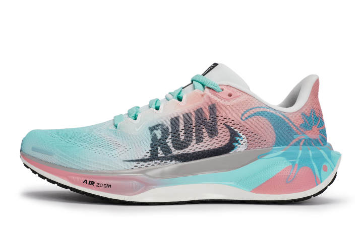 Nike Nike Pegasus 41 Abrasion Resistant Low top Running Shoes Men's White Pink Blue