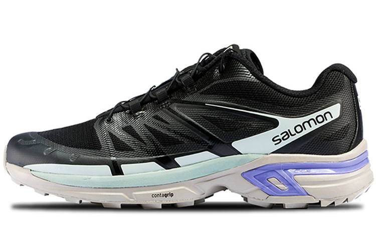 SALOMON XT Wings 2 Outdoor Sports Mesh, Textile Low top Running Shoes Unisex Black