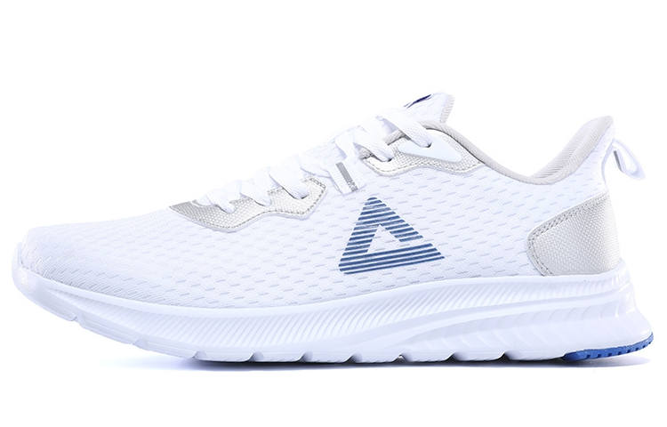 PEAK Slip Resistant Abrasion Resistant Low top Running Shoes Men's White Blue