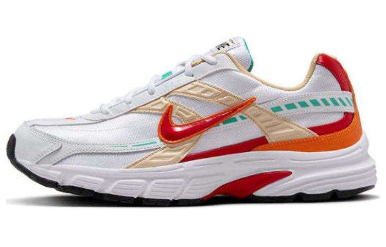 Nike Nike Initiator Fabric Slip Resistant, Abrasion Resistant, Lightweight Low top Casual Running Shoes Men's White Red