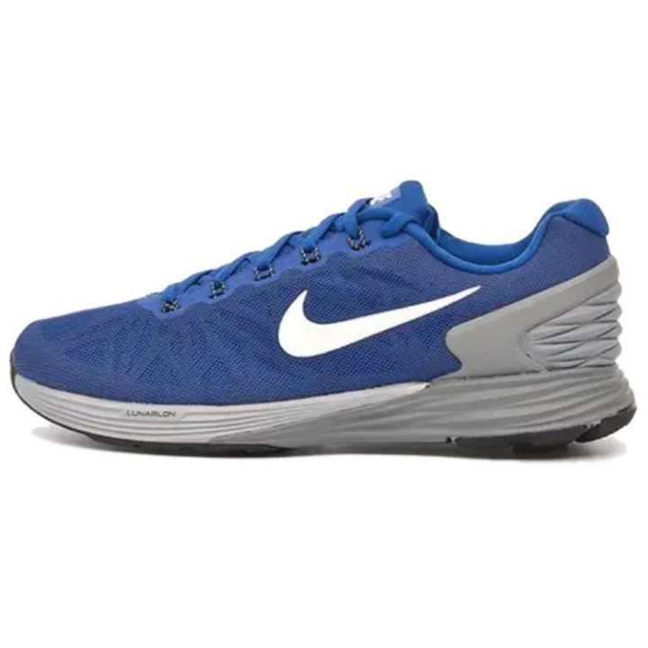 Nike Nike Lunarglide 6 Cushioning, Wear Resistant Low top Running Shoes Men's Blue