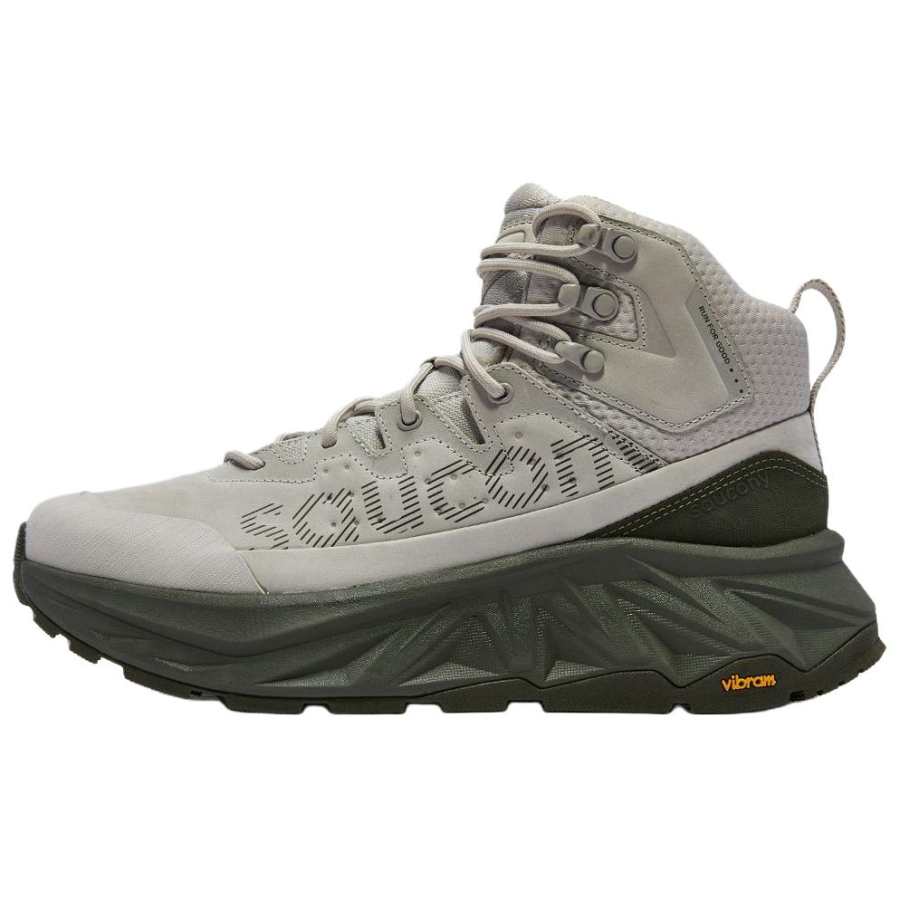 Saucony TRIGON ULTRA Speed Waterproof Rebound Waterproof Rebound Mid top Running Shoes Unisex Gray