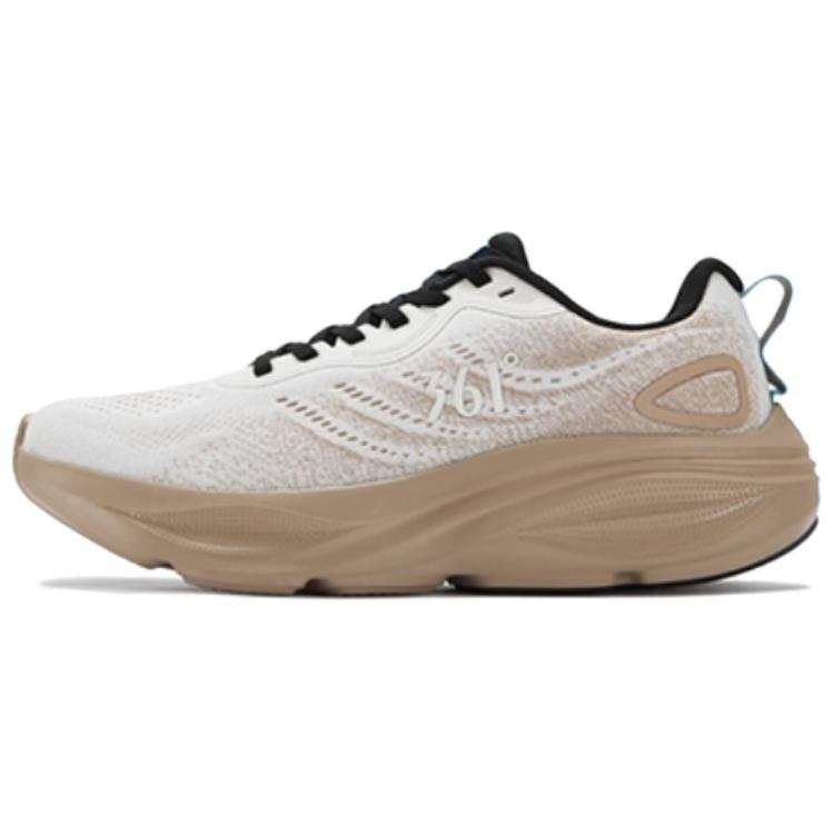 361° Nebula Cushioning Breathable Lightweight Low top Casual Running Shoes Men's Oat Milk Classic Umber Gray
