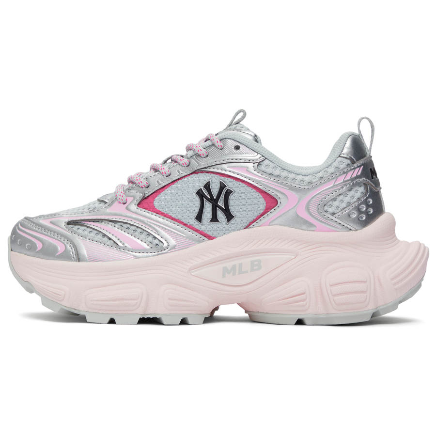 MLB New York Yankees Height Increasing Low top Chunky Sneakers Unisex Pink