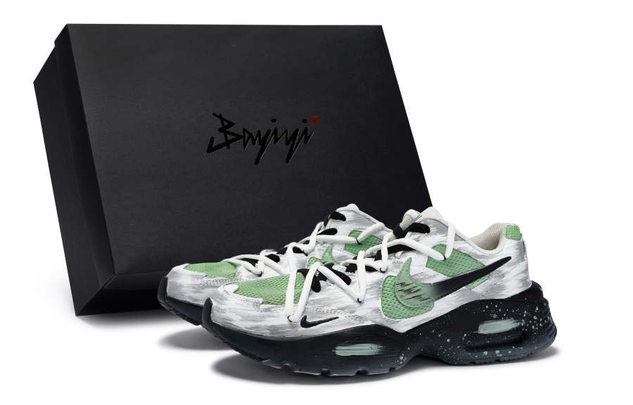 Nike Nike Air Max Fusion Low top Running Shoes Men's Green White Gray