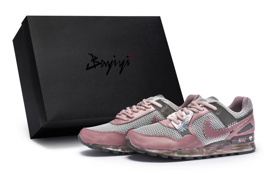 Nike Nike Air Pegasus 89 Low top Casual Running Shoes Men's Gray Pink