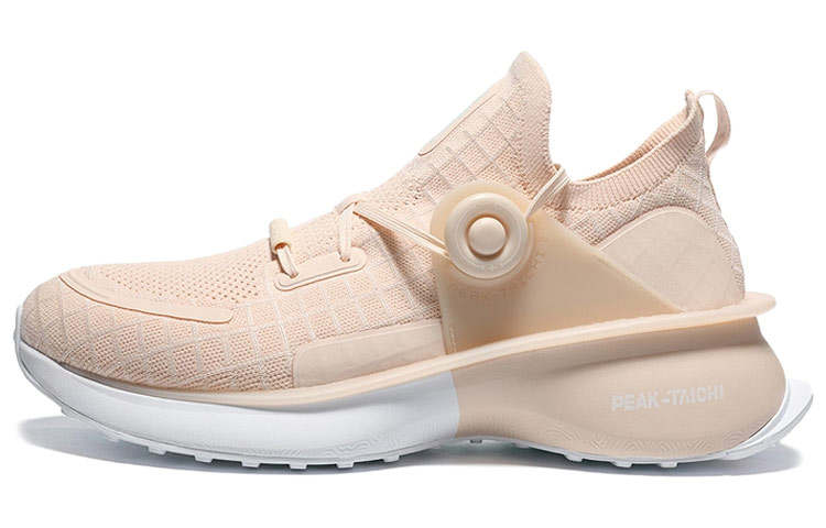 PEAK Tai Ji2.0 Mesh Cushioning Slip Resistant Abrasion Resistant Low top Running Shoes Men's Dusty Pink