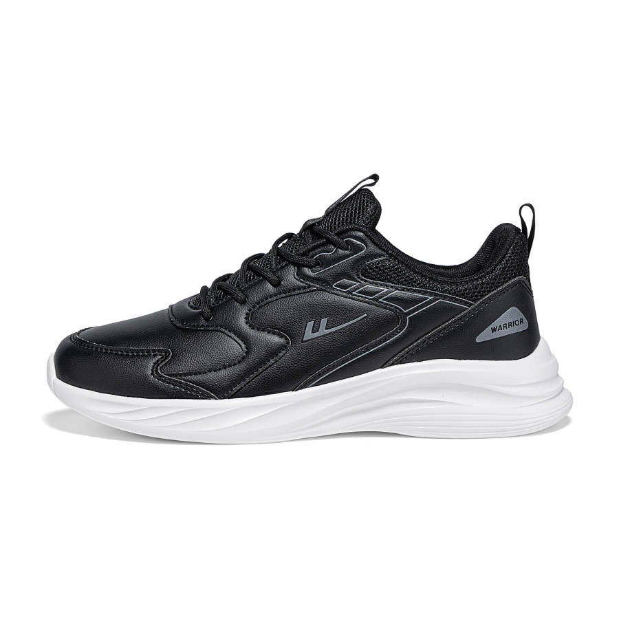 WARRIOR WARRIOR Synthetic Leather Low top Running Shoes Unisex Black