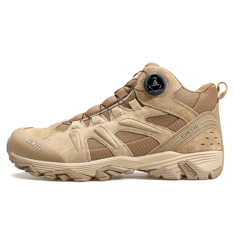 HUMTTO Textile, Leather Slip Resistant Abrasion Resistant Slip Resistant Abrasion Resistant Mid top Outdoor Shoes Men's