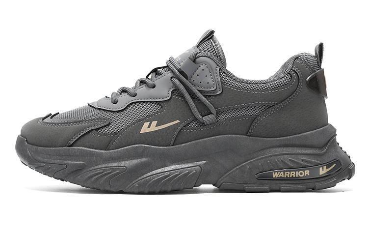 Warrior Abrasion Resistant Slip Resistant Abrasion Resistant Slip Resistant Low top Chunky Sneakers Men's Gray