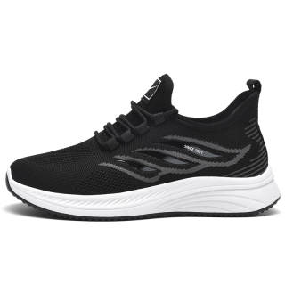 DOUBLE STAR 88 Cushioning Slip Resistant Abrasion Resistant Low top Casual Running Shoes Men's Black White