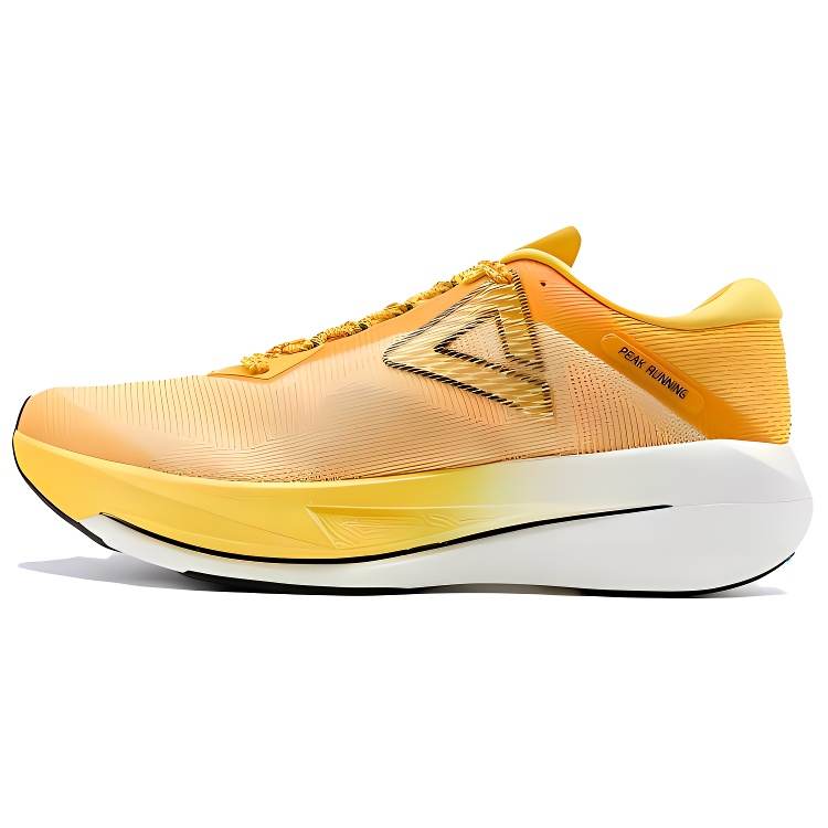 PEAK Cushioning Slip Resistant Abrasion Resistant Rebound Low top Running Shoes Men's Bright Yellow