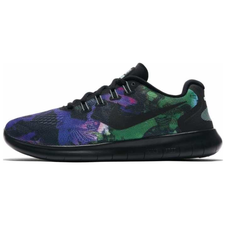 Nike Nike Free Rn 2017 Solstice Black Black Green Glow Women's