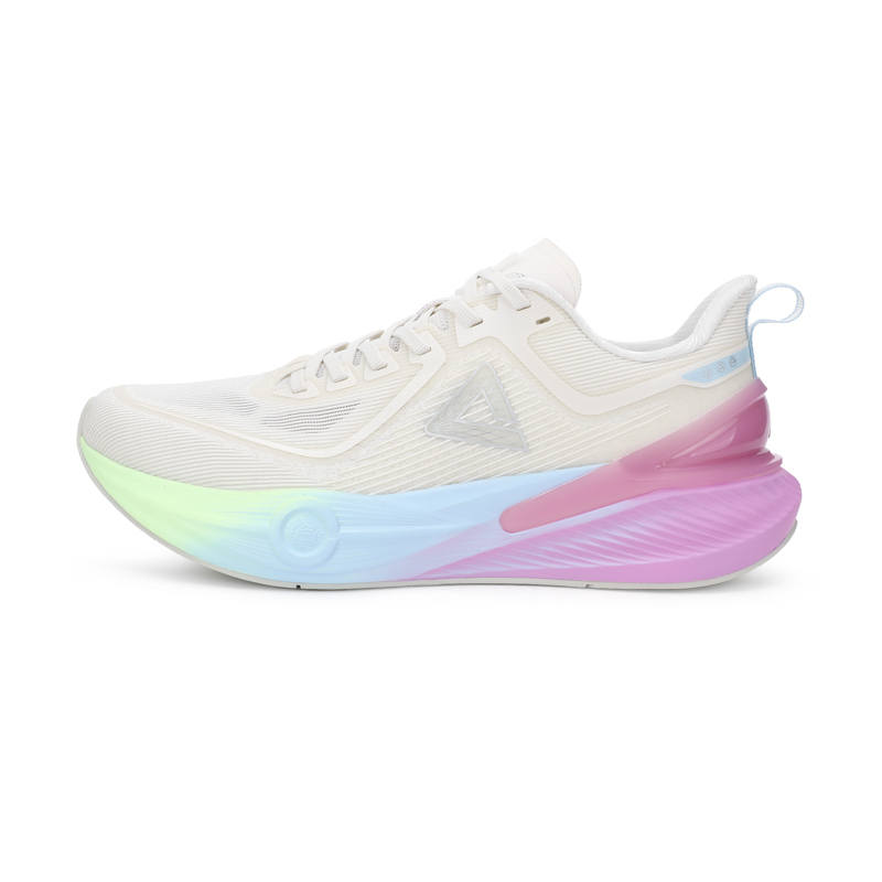 PEAK Taichi 7.0 PRO Cushioning Breathable Cushioning Breathable Low top Casual Running Shoes Men's White Green Purple
