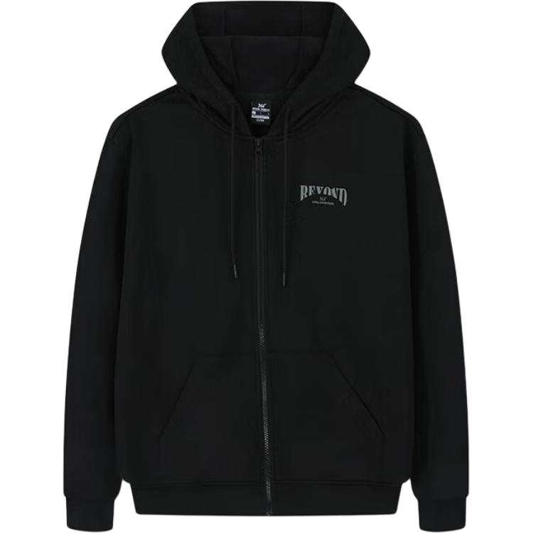 361° Casual Sports Loose Fit Hooded Fleece Lined Cardigan Sweatshirt Men's