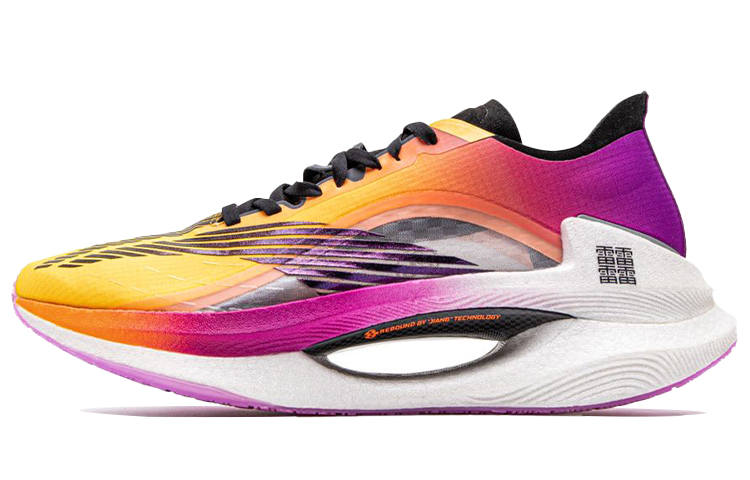 Li-Ning Li Ning Shadow 1.0 Cushioning Slip Resistant Abrasion Resistant Low top 䨻 Running Shoes Women's Violent Orange