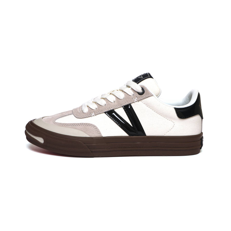 X-JIMSUN X JIMSUN Open Ended Smile Collection Lightweight And Breathable Low top German Army Trainers Unisex Platinum White