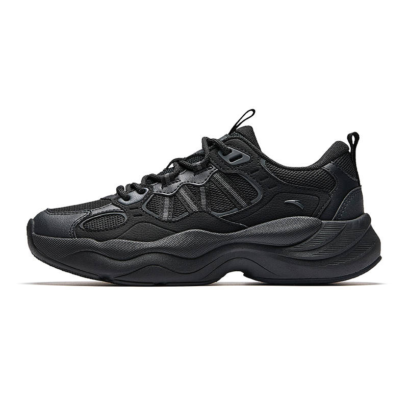Anta Abrasion Resistant Cushioning Low top Chunky Sneakers Women's Black