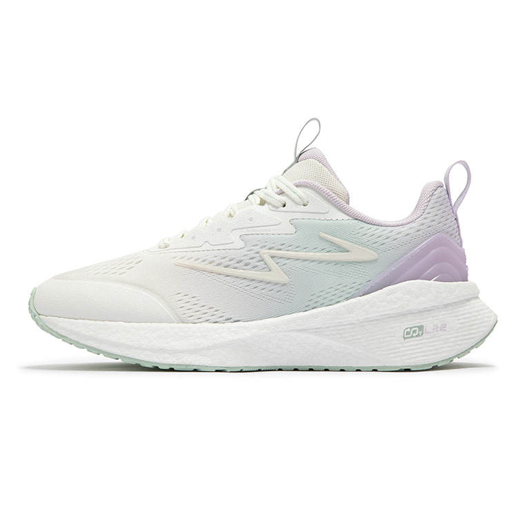 361° Popping Foam Slip Resistant Abrasion Resistant Low top Casual Running Shoes Women's Micro Grape Purple