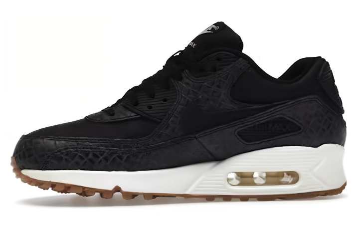 Nike Nike Air Max 90 Abrasion Resistant Breathable Low top Running Shoes Women's Black