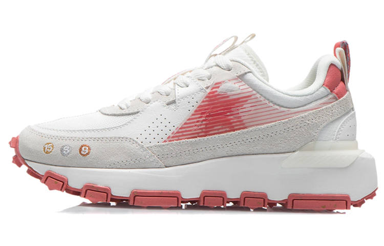 Li-Ning Li Ning Cushioning Low top Running Shoes Women's White Red
