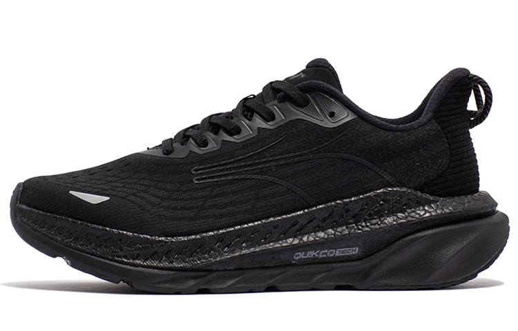 361° Fiery 3 Cushioning Slip Resistant Abrasion Resistant Breathable Rebound Low top Running Shoes Men's Obsidian Black