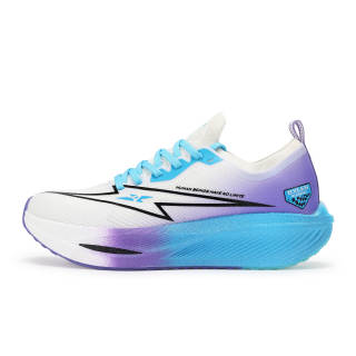 BYLEN Cushioning Abrasion Resistant Rebound Low top Running Shoes Unisex Purple Blue