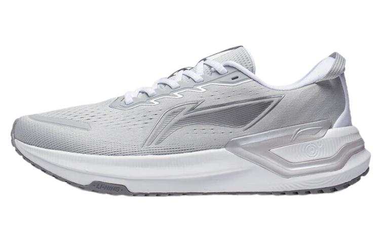 Li-Ning Li Ning YueYing 3.0 Slip Resistant Abrasion Resistant Low top Running Shoes Men's White Gray