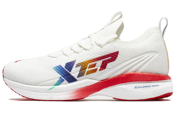 XTEP Swift 160X Cushioning Slip Resistant Low top Running Shoes Men's White Red