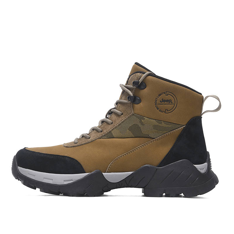 Jeep Comfortable Mid top Outdoor Shoes Men's Khaki