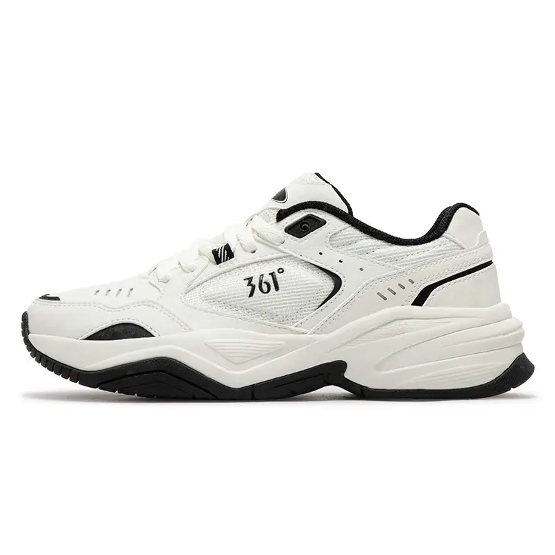 361° Sail Collection Abrasion Resistant Slip Resistant Low top Chunky Sneakers Women's White Black