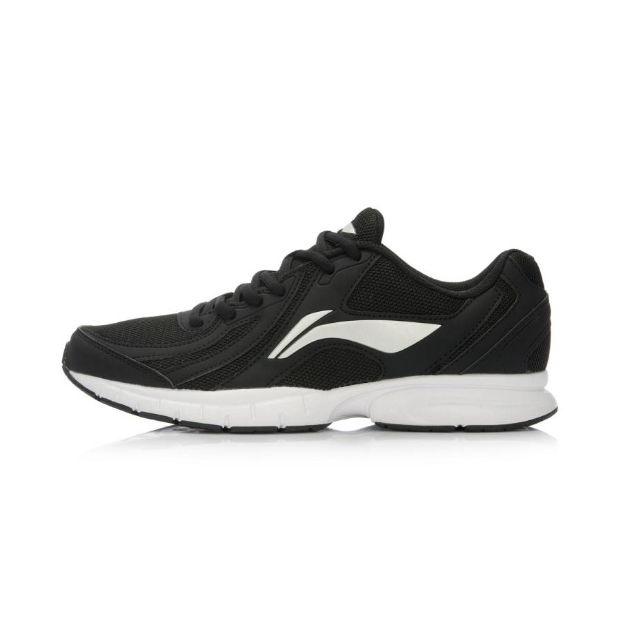Li-Ning Li Ning Zero March 7th Synthetic Leather Low top Casual Running Shoes Men's Black White