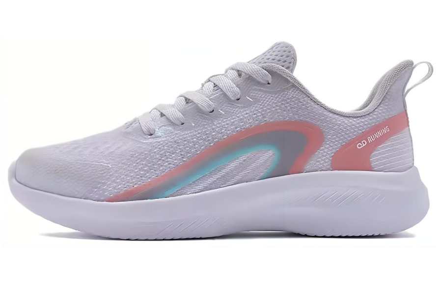 QIAODAN Cushioning Low top Running Shoes Women's White Pink