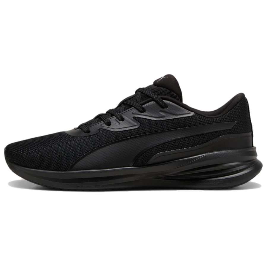 PUMA Night Runner V3 Soft And Comfortable Slip Resistant Abrasion Resistant Support Low top Running Shoes Unisex Black