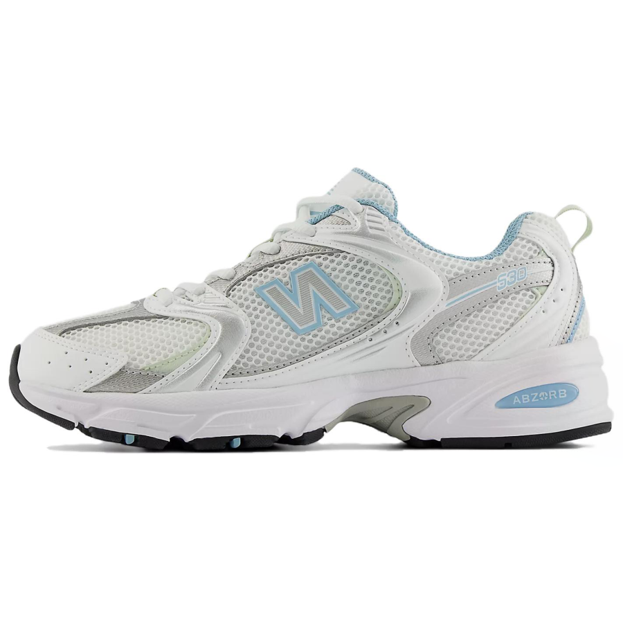 New Balance New Balance NB 530 Abrasion Resistant Abrasion Resistant Low top ABZORB Casual Sprint Running Shoes Unisex White