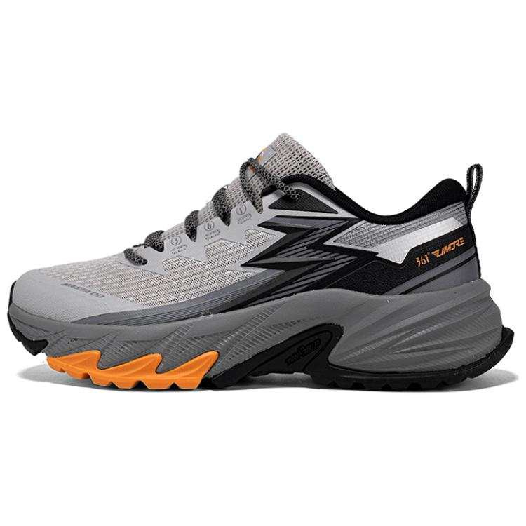 361° Slip Resistant Abrasion Resistant Slip Resistant Abrasion Resistant Low top Outdoor Shoes Men's Gray Black