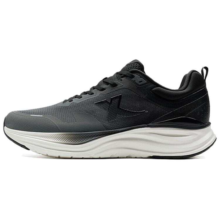 XTEP Cloud 1.0 Abrasion Resistant Coverage Rebound Low top Casual Running Shoes Men's Black White