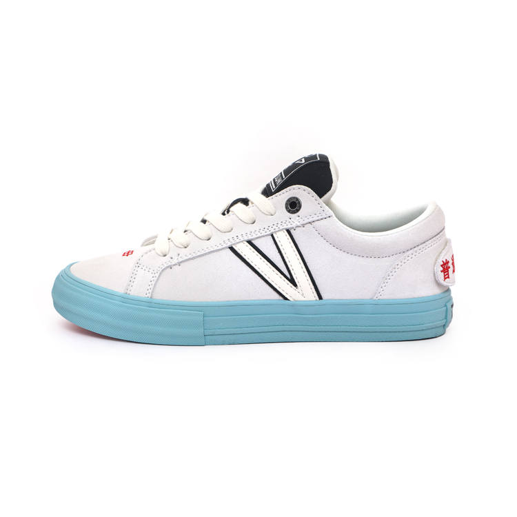 X-JIMSUN X JIMSUN Textile, Split Cow Leather Slip Resistant Cushioning Low top Skateboard Shoes Unisex Sky Blue