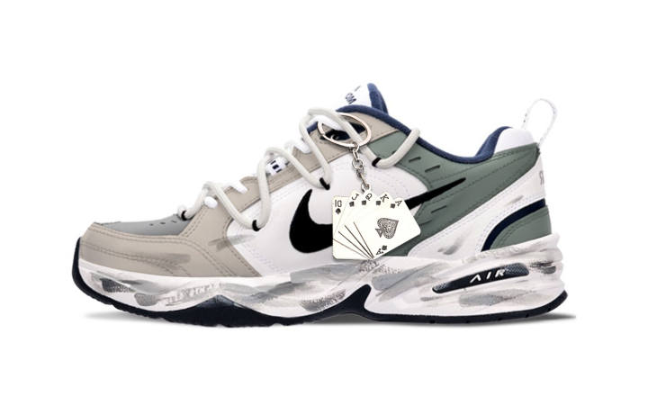 Nike Nike Air Monarch 4 Misty Mountain Castle Slip Resistant Abrasion Resistant Low top Chunky Sneakers Unisex Green Brown