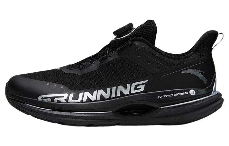 Anta Dust Free Slip Resistant Abrasion Resistant Low top Running Shoes Men's Black