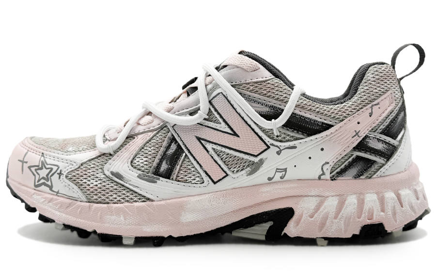 New Balance New Balance NB 410 V5 Abrasion Resistant Low top Running Shoes Unisex Gray Pink