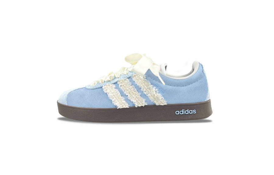 Adidas Adidas VL COURT 2.0 Slip Resistant Abrasion Resistant Low top Skateboard Shoes Unisex Blue
