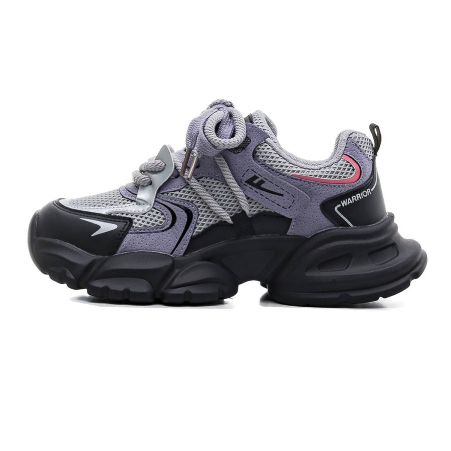 Warrior Synthetic Leather Abrasion Resistant Lightweight Height Increasing Low top Chunky Sneakers Women's