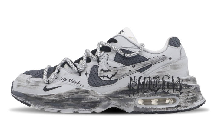 Nike Nike Air Max Fusion Cushioning Slip Resistant Abrasion Resistant Low top Running Shoes Women's Gray Black
