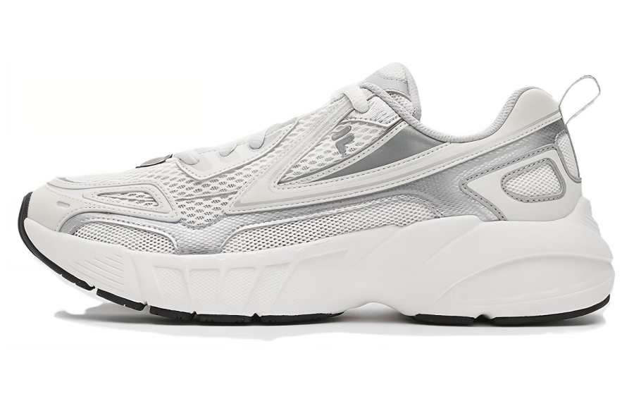 FILA FUSION CRED Navigator Textile, Synthetic Leather Breathable Low top Casual Running Shoes Men's White