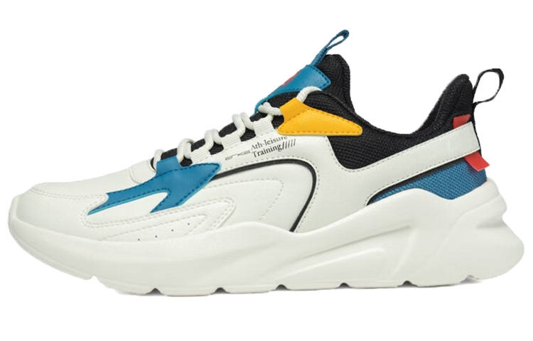 Erke Low top Running Shoes Men's White Blue