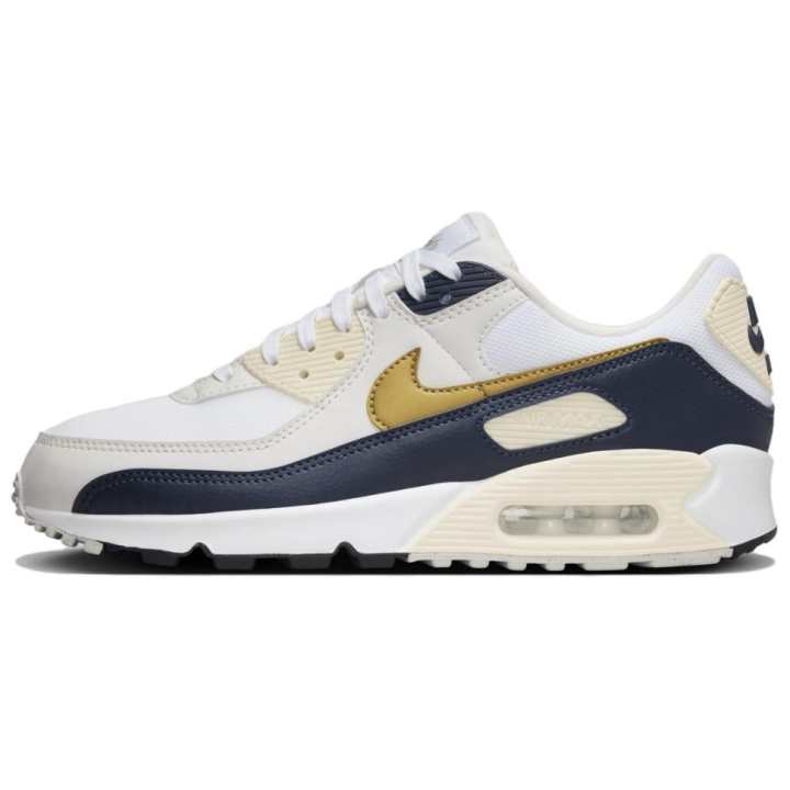 Nike Nike Air Max 90 Running Shoes Women's Low Top Beige Brown Black