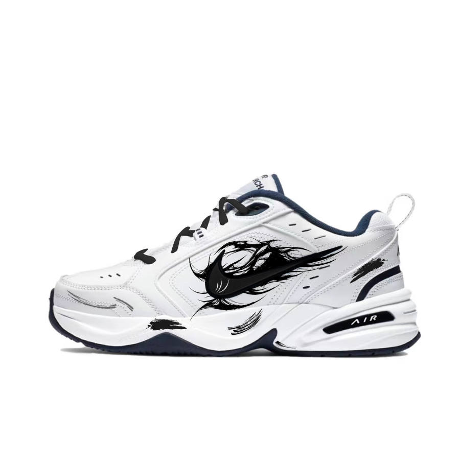 Nike Nike Air Monarch 4 Slip Resistant Abrasion Resistant Low top Chunky Sneakers Unisex White